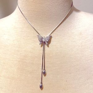 Cute Butterfly Necklace & Earrings Set